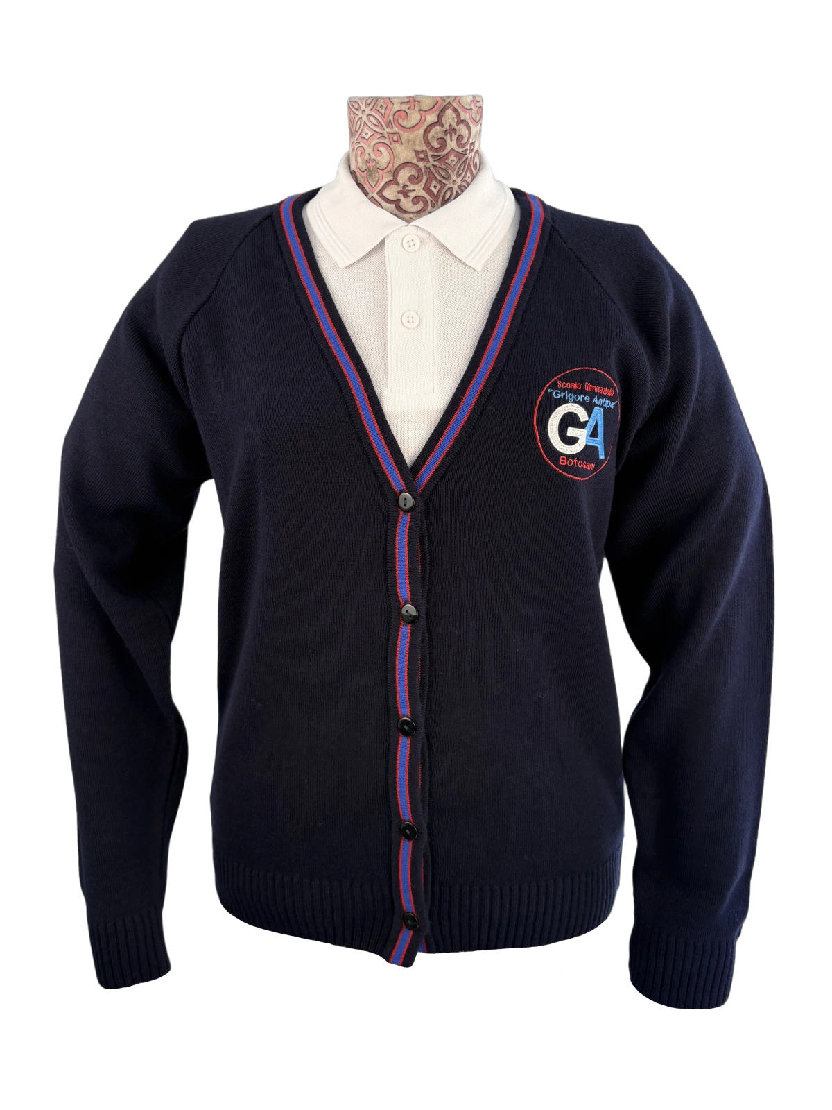 Jachetă tricotată pentru uniformă școlară