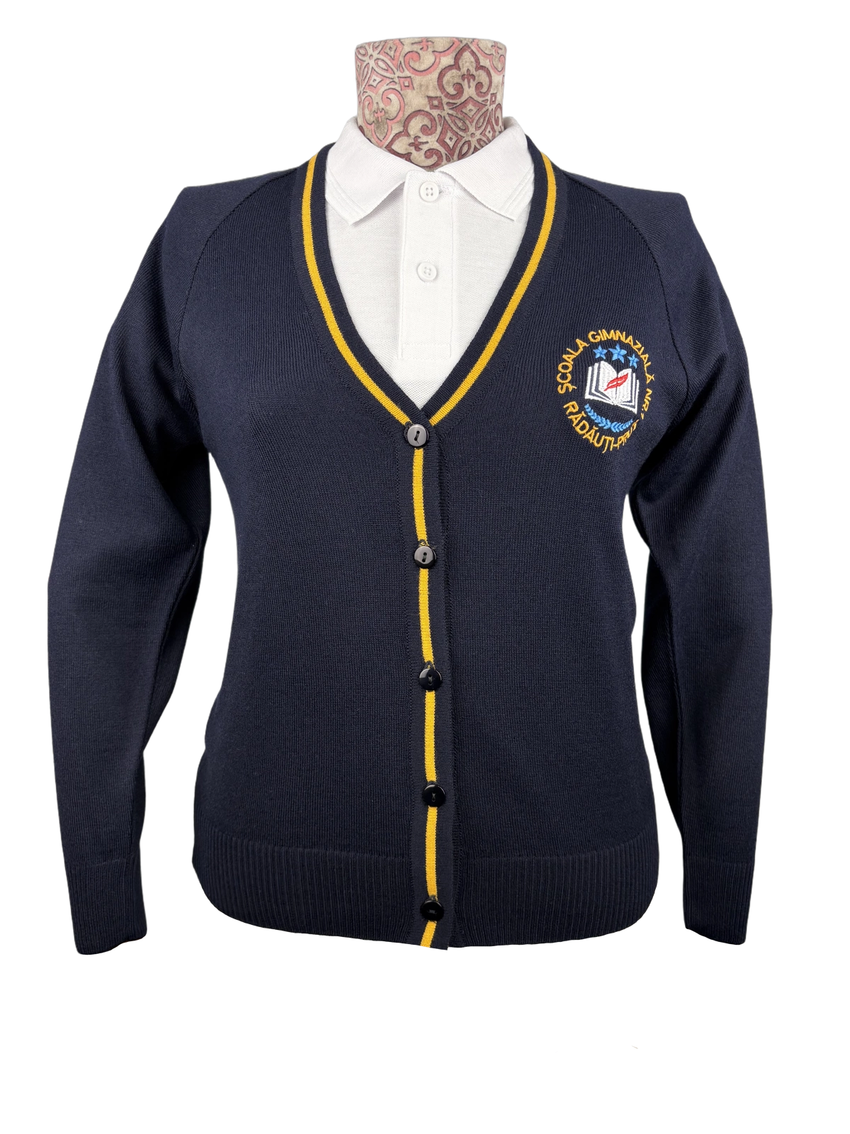 Jachetă brodată Rădăuți pentru uniformă școlară