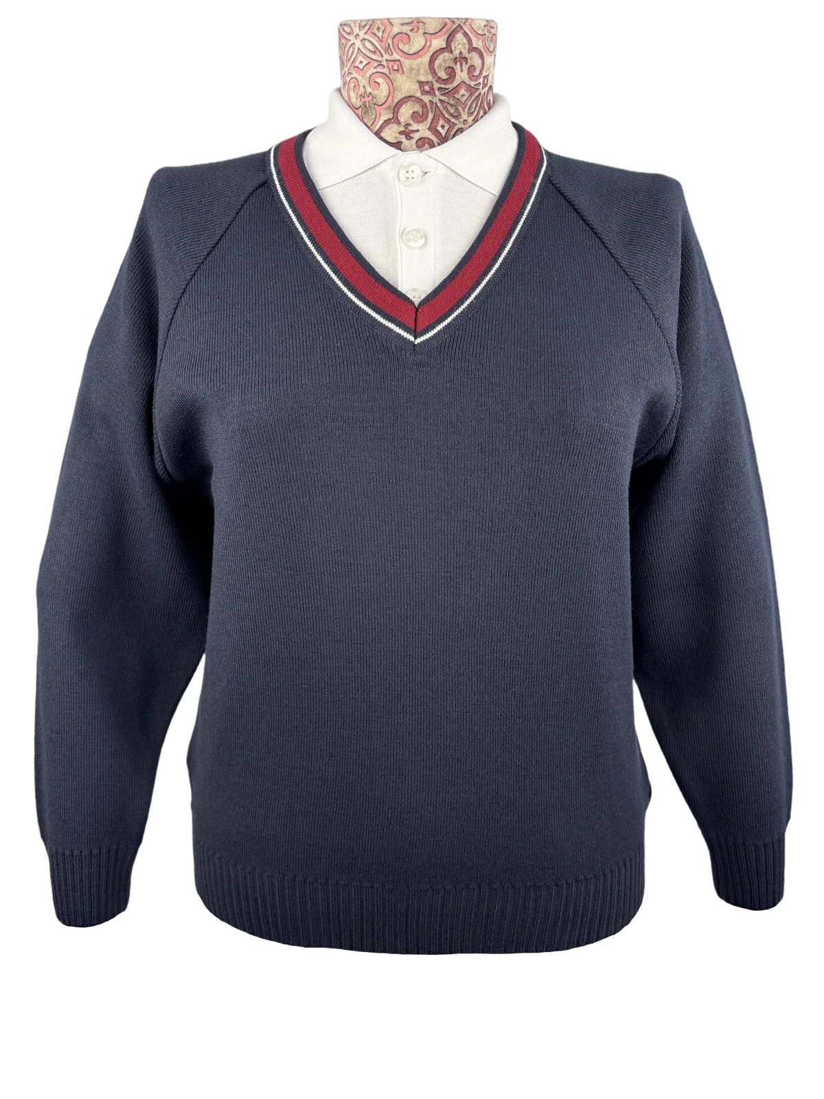 Pulover școlar tricotat bleumarin pentru uniformă școlară